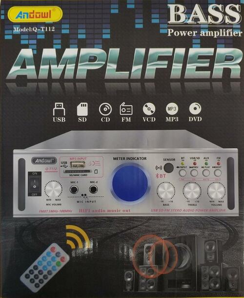 Усилитель звука ANDOWL Q-T112 Bluetooth/AUX/FM/USB/TF,