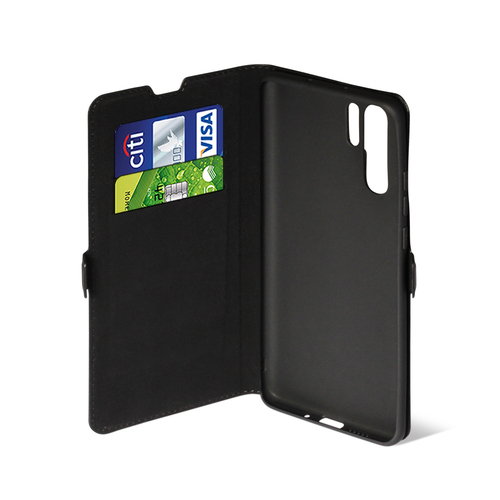 Чехол-книжка Huawei P30 черный горизонтальный DF