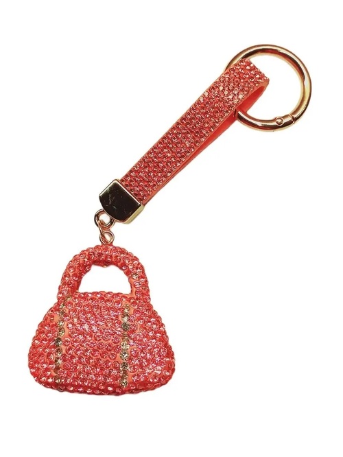 Брелок Сумочка объемная стразы - 2