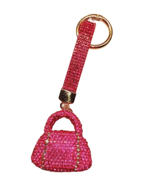 Брелок Сумочка объемная стразы - 3