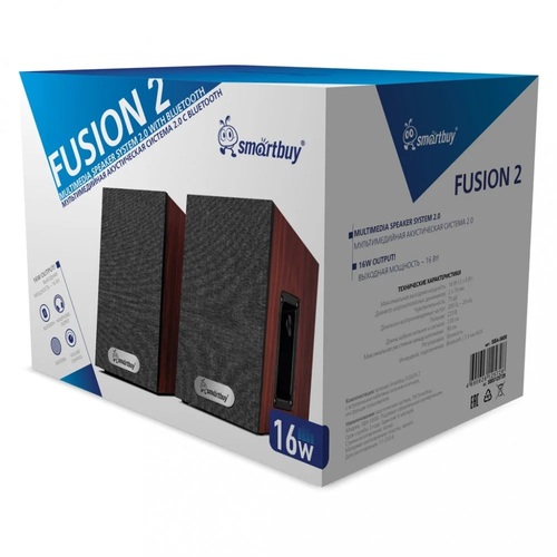 Акустическая система Smartbuy FUSION 2 16Вт, 220В, дерево, - 2