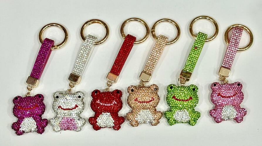 Брелок Лягушка объемная стразы