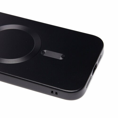 Накладка Apple iPhone 14 Pro Max черный матовый со стеклами на камере силикон SafeMag - 6