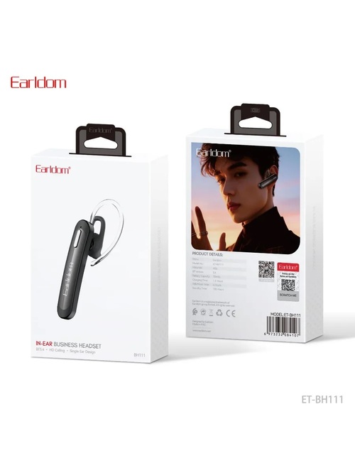 Гарнитура Моно Earldom ET-BH111 черный Bluetooth - 2