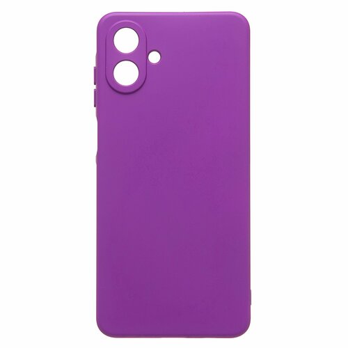Накладка Samsung A07 фиолетовый Silicone Case Full без лого