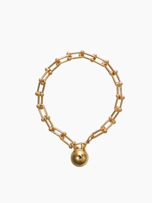 Браслет цепочка «Шарик» золотой