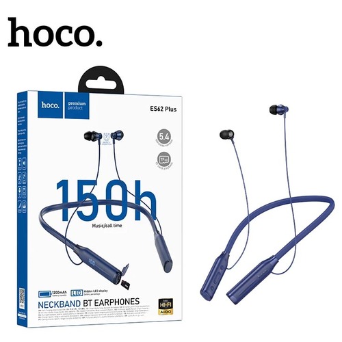 Наушники HOCO ES62 plus вакуумные, Bluetooth, микрофон, слот TF, синий
