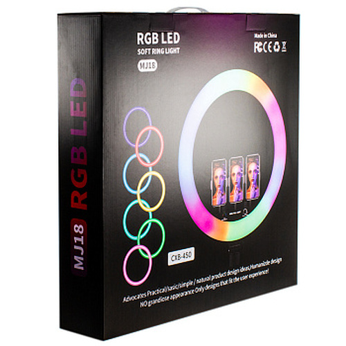 Селфи лампа 45 см RGB подсветка CXB-450