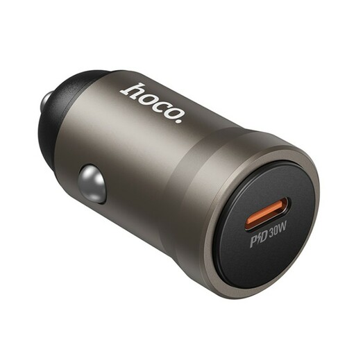 Автомобильные зарядные устройства HOCO Z62A USB Type-C серый 30W
