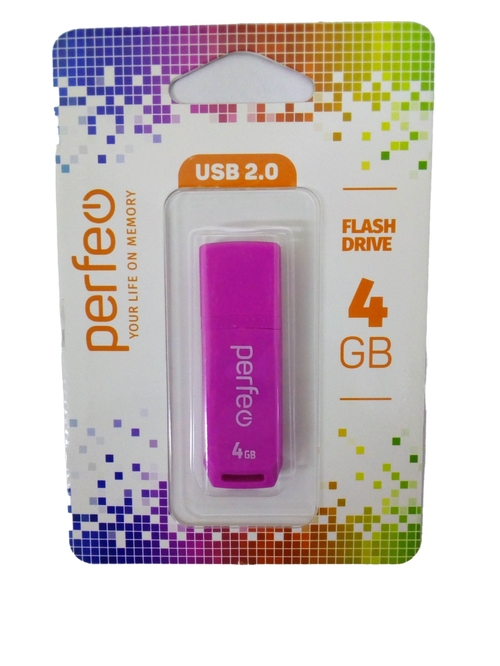 Флешка USB Perfeo 4GB C11 розовый