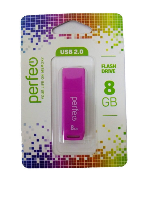 Флешка USB Perfeo 8GB C11 розовый
