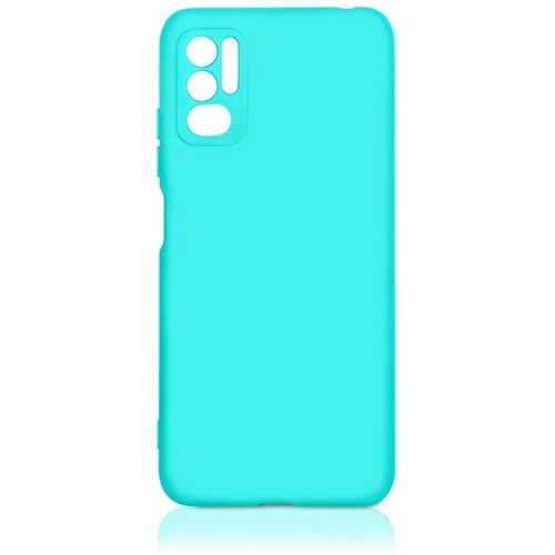 Накладка Xiaomi Poco M3 Pro/Redmi Note 10T/Note 10 5G бирюзовый Silicone Case без лого