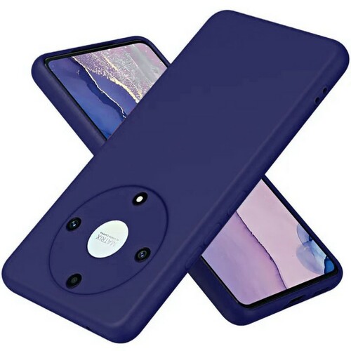 Накладка Huawei Honor X9a/Magic 5 Lite синий Silicone Case Full без лого