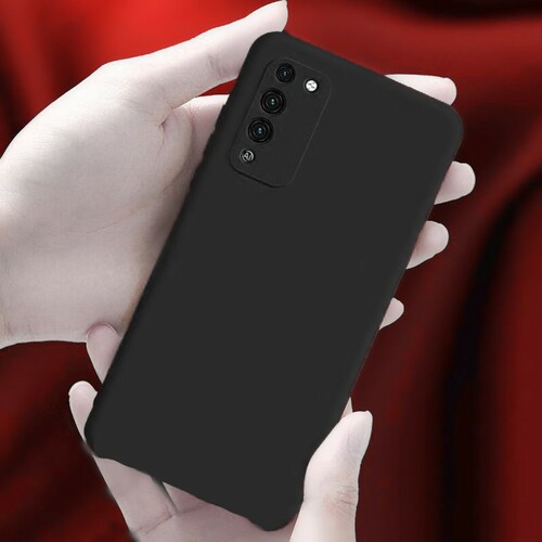 Накладка Huawei Honor 10X Lite черный Silicone Case без лого
