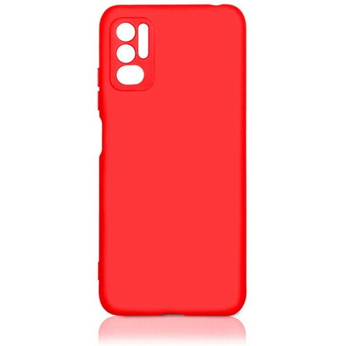 Накладка Xiaomi Poco M3 Pro/Redmi Note 10T/Note 10 5G красный Silicone Case без лого