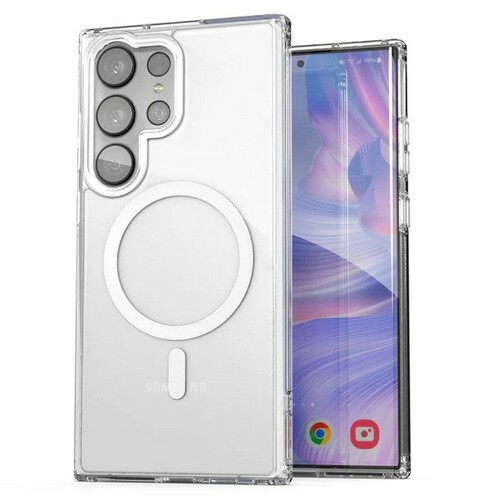 Накладка Samsung S26 Ultra прозрачный силикон SafeMag