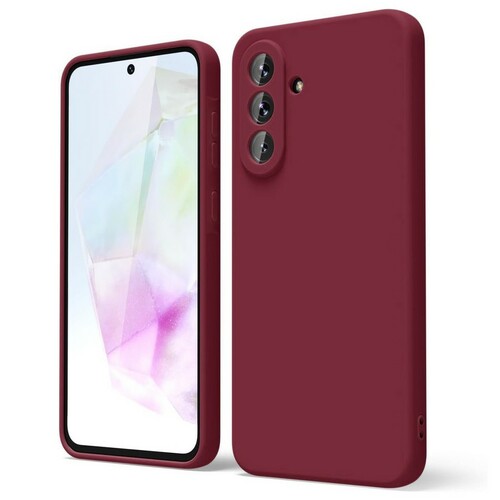 Накладка Samsung A57 бордовый Silicone Case Full без лого
