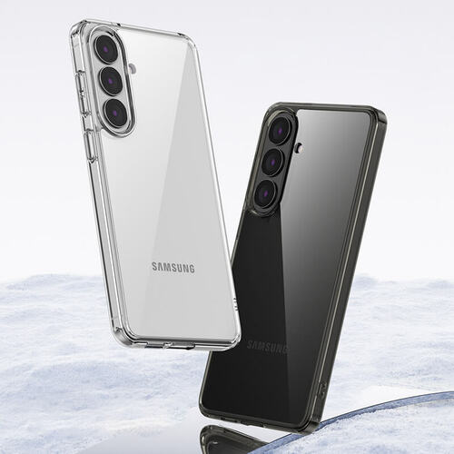 Накладка Samsung S26 Plus прозрачный с защитой камеры силикон