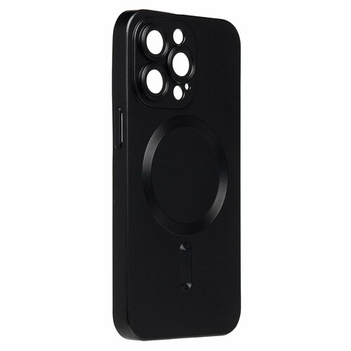 Накладка Apple iPhone 13 Pro черный матовый со стеклами на камере силикон SafeMag - 3