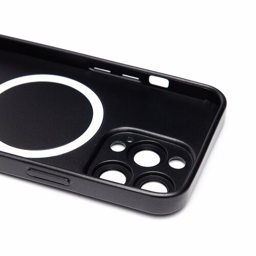 Накладка Apple iPhone 13 Pro черный матовый со стеклами на камере силикон SafeMag - 8