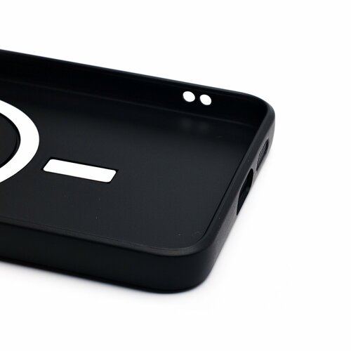 Накладка Samsung S25 Ultra черный матовый со стеклами на камере силикон SafeMag - 5