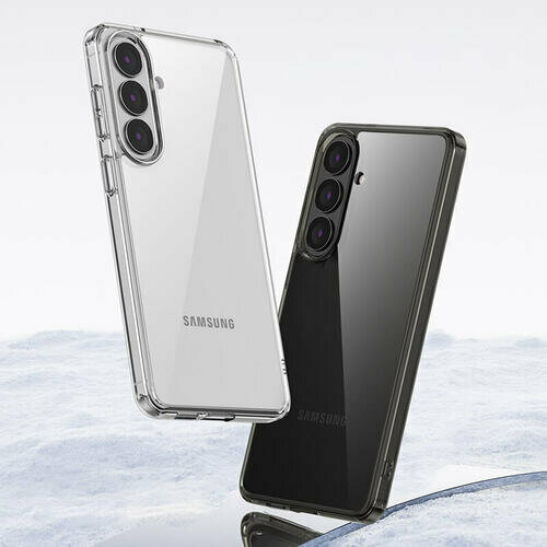 Накладка Samsung S26 Ultra прозрачный с бортиком вокруг камеры пластик