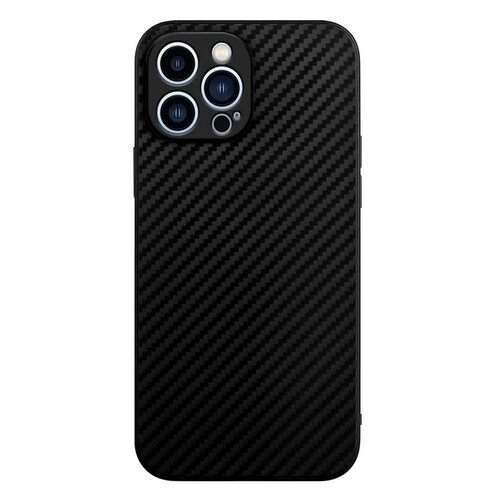 Накладка Samsung S22 черный силикон Карбон