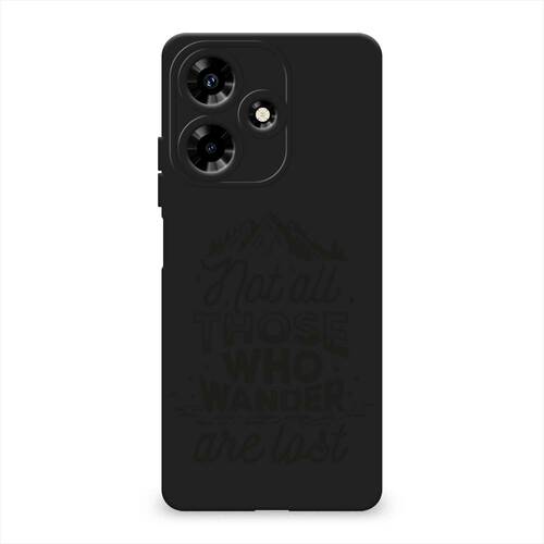 Накладка Infinix Smart 20 черный матовый силикон Однотонный