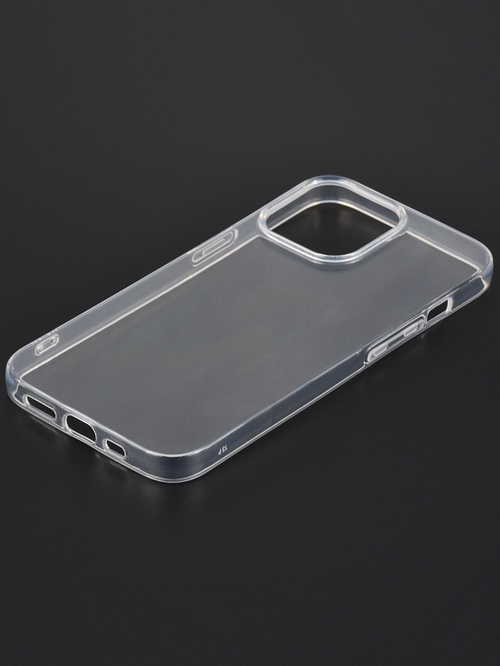 Накладка Apple iPhone 13 Pro прозрачный 1мм силикон - 3