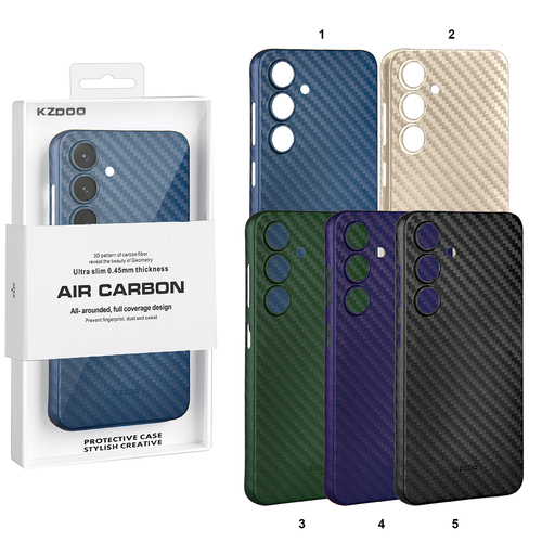 Накладка Samsung S24 фиолетовый ультратонкий 0.3-0.5мм пластик K-Doo Карбон