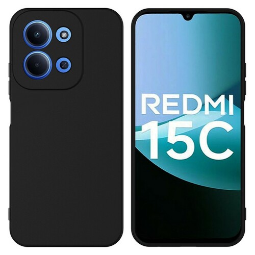 Накладка Xiaomi Poco C85/Redmi 15C черный Silicone Case Full без лого