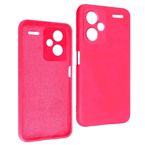 Накладка Xiaomi Redmi Note 13 Pro Plus ярко-розовый Silicone Case Full без лого