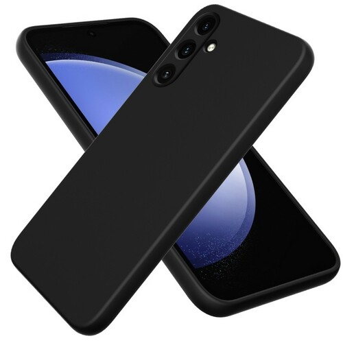 Накладка Samsung S25 черный матовый 1мм силикон Однотонный