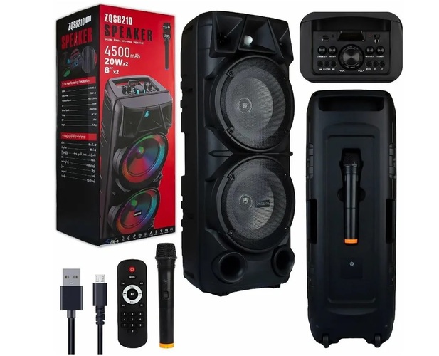 Колонка Напольная ZQS-8210 TF/AUX/Radio/USB/bluetooth