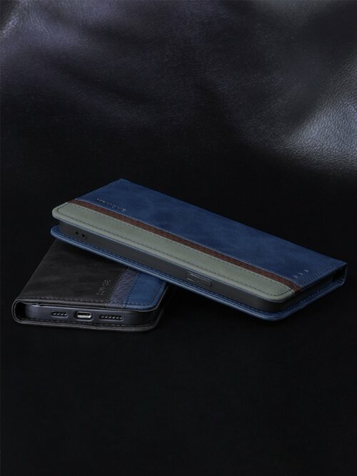 Чехол-книжка Xiaomi Redmi Note 9S/9 Pro/9 Pro Max черный горизонтальный Kruche Purse Combi - 9