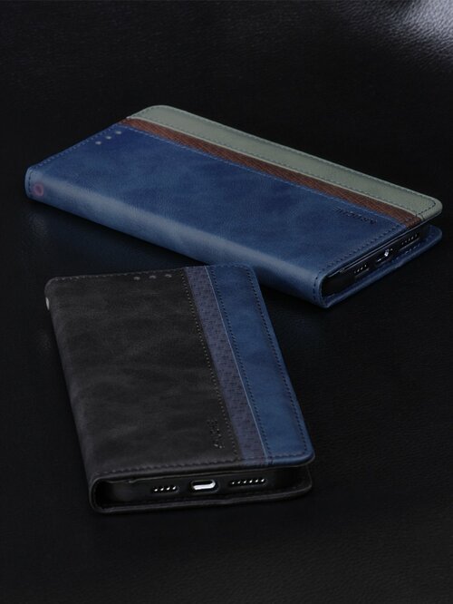 Чехол-книжка Xiaomi Redmi Note 9S/9 Pro/9 Pro Max черный горизонтальный Kruche Purse Combi - 10