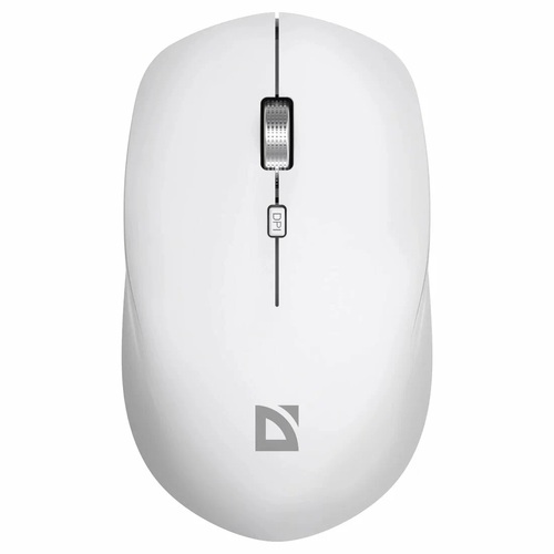 Мышь Defender Velvet MB-406 Bluetooth оптическая 1600 dpi белый бесшумная, АКБ