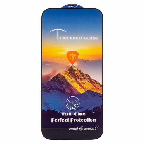 Защитное стекло Apple iPhone 15 Pro черный FullGlue Brera
