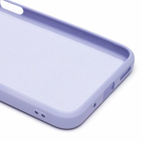 Накладка Xiaomi Poco M5 сиреневый Silicone Case Full без лого - 6