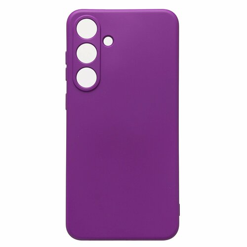Накладка Samsung S25 Plus фиолетовый Silicone Case Full без лого