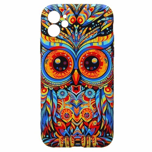 Накладка Apple iPhone 11 colorful с защитой камеры силикон Luxo Животные Сова