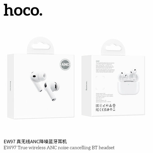Гарнитура Стерео HOCO EW97 белый Bluetooth ANC - 2