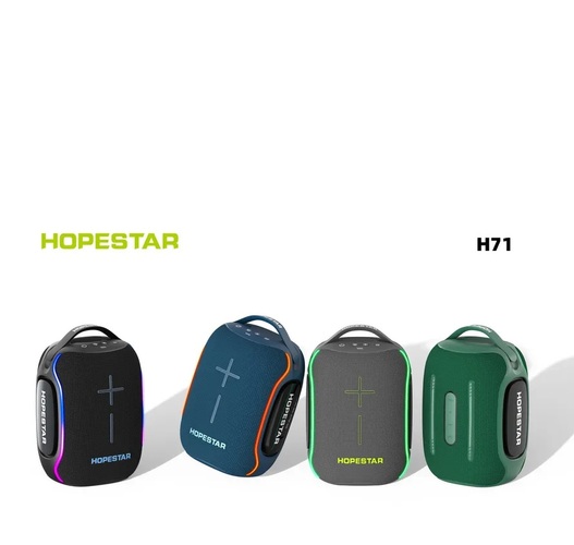 Колонка Бумбокс Hopestar H71 TF/AUX/USB/bluetooth LED подсветка черный