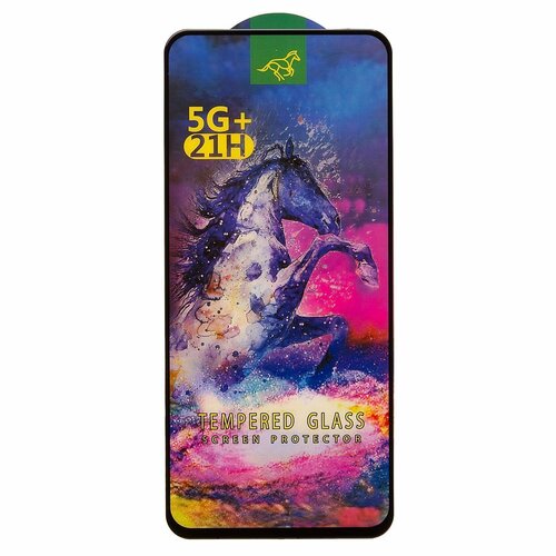 Защитное стекло Tecno Spark Go 2/Pop 10 черный FullGlue Brera