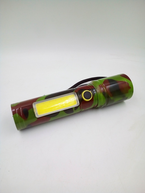 Фонарик ручной No brand H-3389 1 LED+1 COB аккумулятор