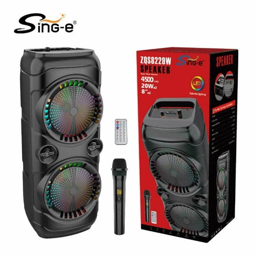 Колонка Напольная ZQS-8229W TF/AUX/Radio/USB/bluetooth