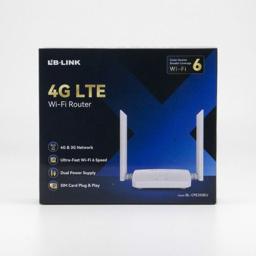 Wi-Fi роутер LB-LINK BL-CPE350EU 4G LTE 2.4-5 ГГц, двухдиапазонный слот под SIM карту