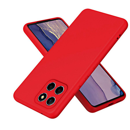 Накладка Huawei Honor X8a красный Silicone Case Full без лого