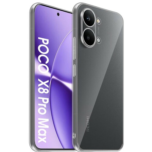 Накладка Xiaomi Poco X8 Pro Max прозрачный 0.3-0.5мм силикон