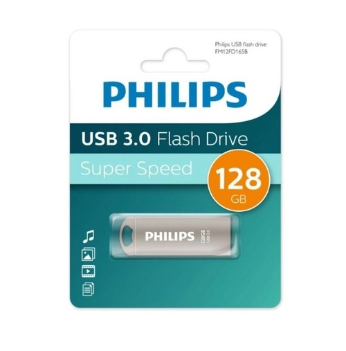 Флешка USB Philips 128GB IRON USB 3.0 серебро